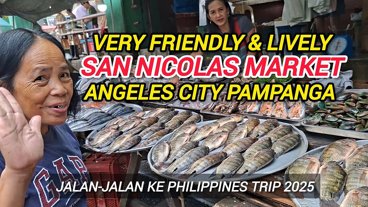 Street Foods & Wet Market Tour in San Nicolas Market Angeles City Pampanga Philippines 2025
