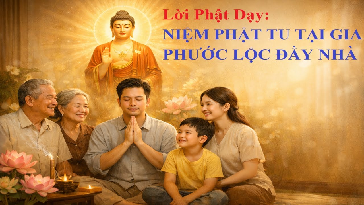 PHẬT TU TẠI GIA NHƯ THẾ NÀO?  ĐỂ PHƯỚC LỘC ĐẦY NHÀ