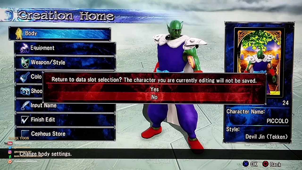 Soul Calibur Create a Soul