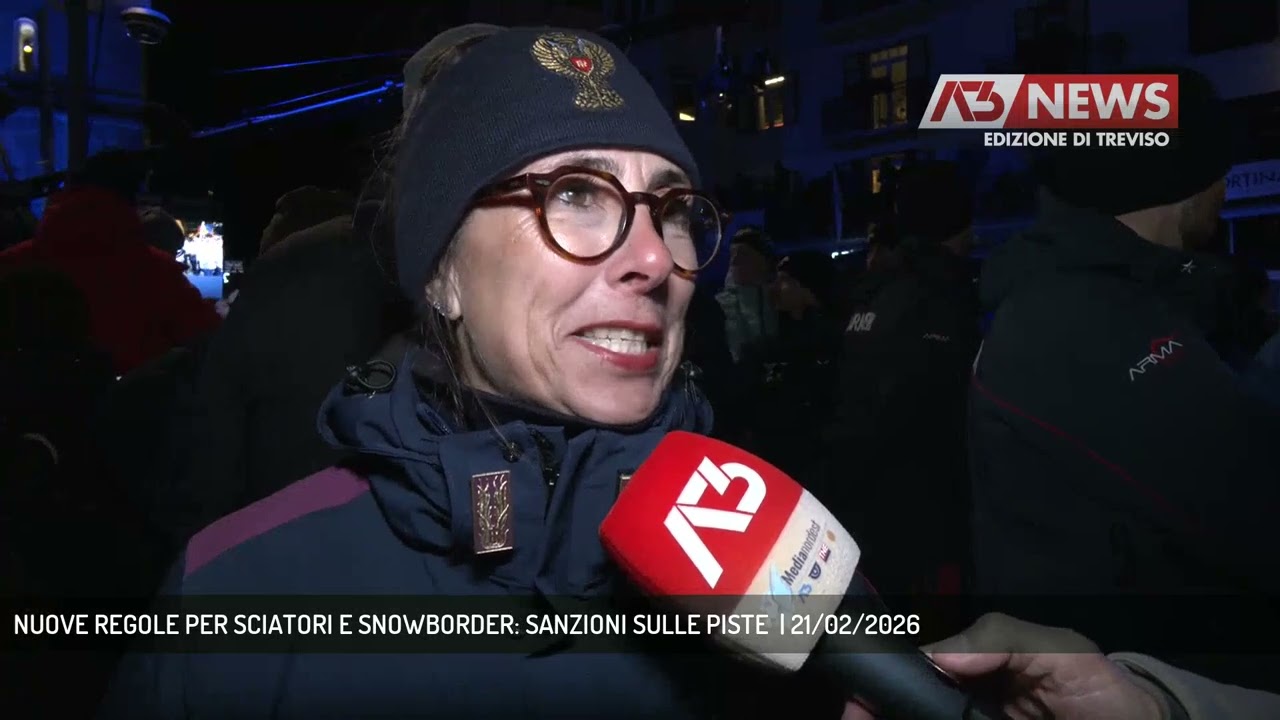 NUOVE REGOLE PER SCIATORI E SNOWBORDER: SANZIONI SULLE PISTE  | 21/02/2026
