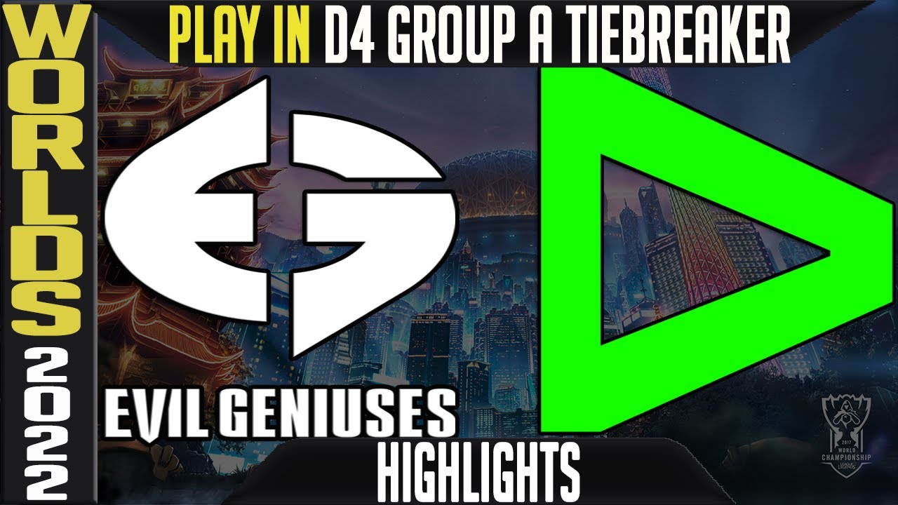 EG vs LLL Highlights | WORLDS 2022 Play In Tiebreaker Day 4 Group A | Evil Geniuses vs Loud