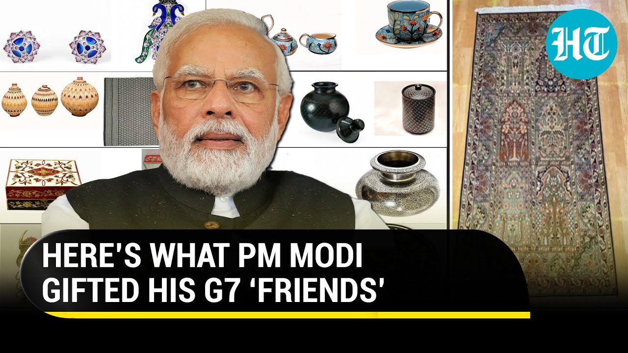 PM Modi's gifts for G7 leaders; Kashmiri Carpet, Ram Durbar, Zardozi Box and more I Who Got What