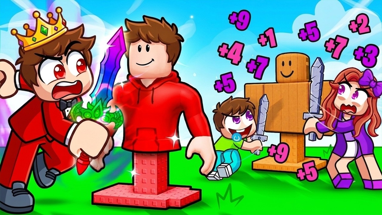 Ich gebe mich als NOOB aus und benutze dann OP SECRETS in Lucky Block Rush!