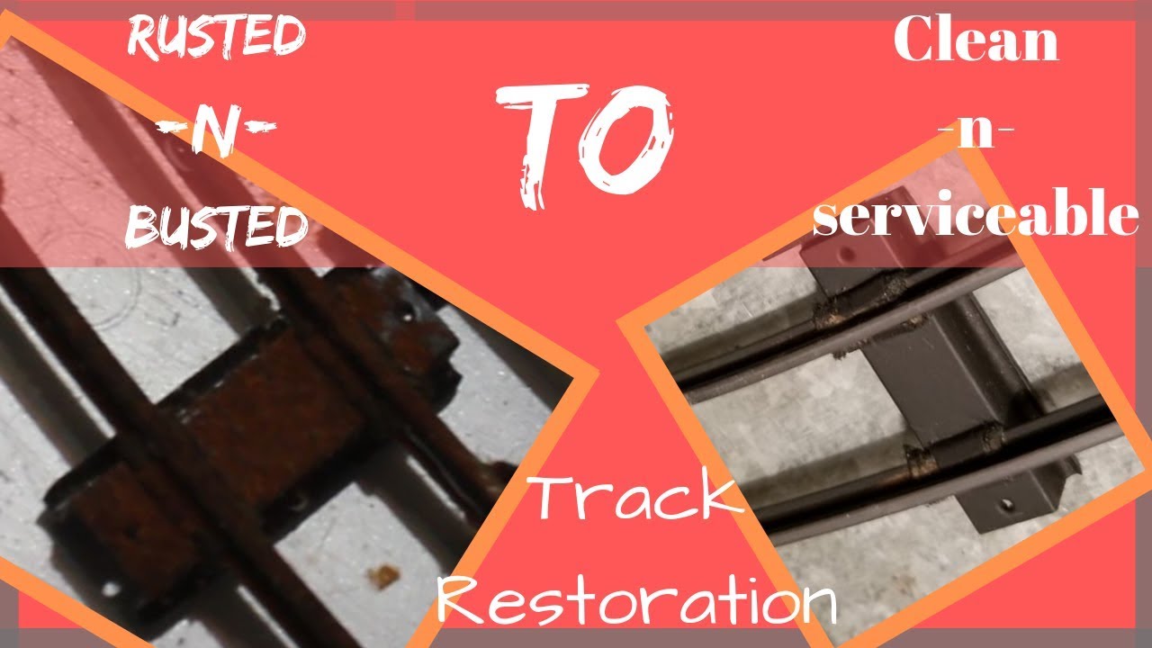 Can rusty American flyer tinplate track be saved?