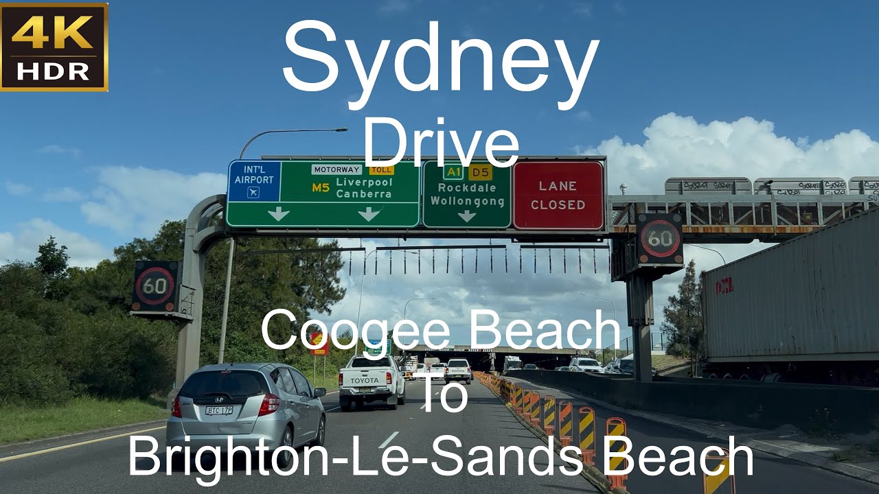 Driving Coogee Beach to Brighton-Le-Sands Beach | Sydney Australia 