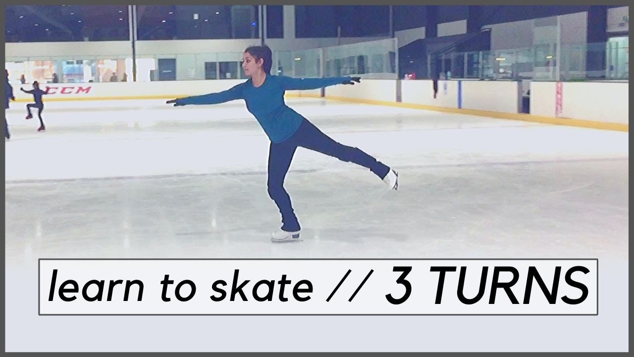 How To Do 3 TURNS // FO 3 Turn Tutorial | Learn to Figure Skate (#2)