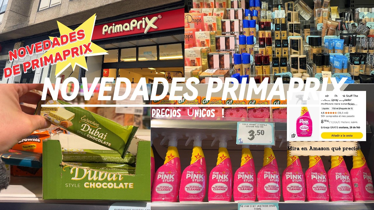 NOVEDADES EN PRIMAPRIX PICKS 😱| Pink Stuff y Chocolate Dubai y comida INTERNACIONAL 🙌🏼