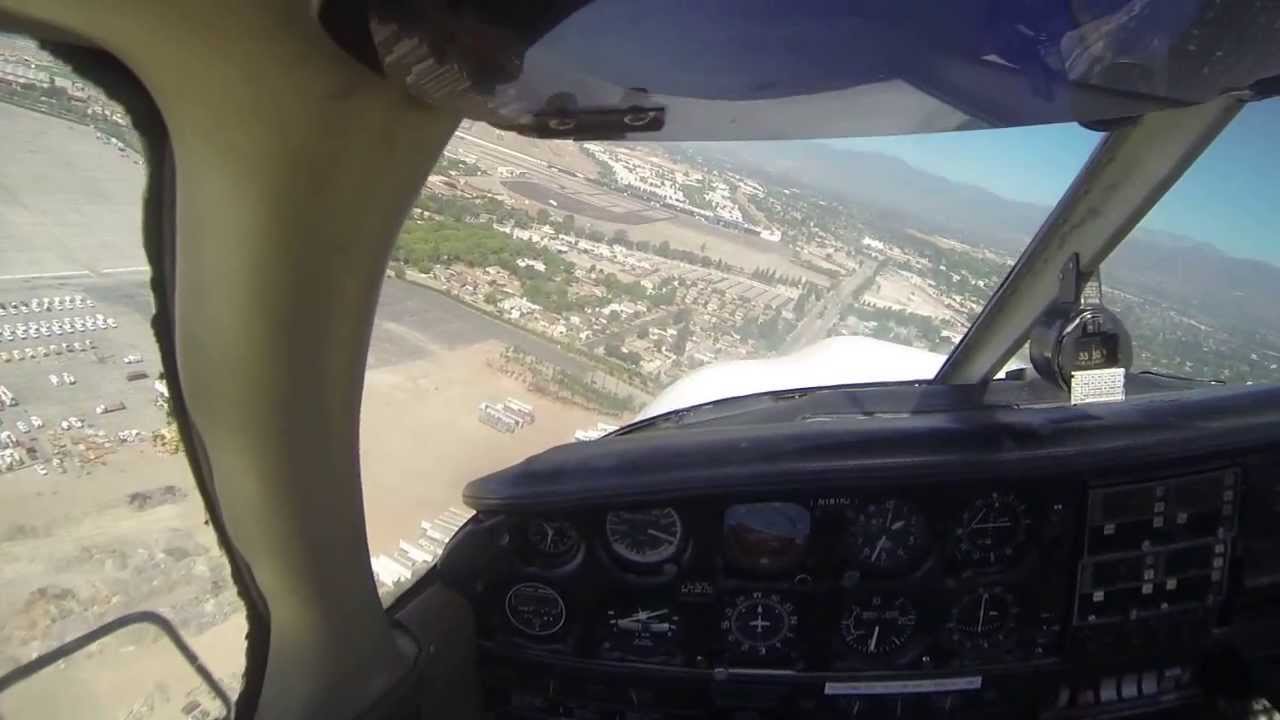 Traffic Pattern in a Piper Archer II at Bracket Airport KPOC