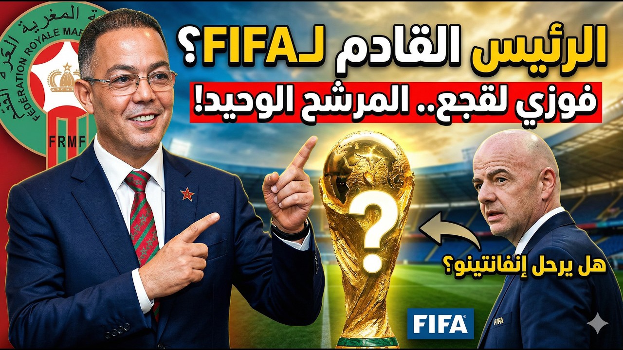 قنبلة الموسم 💣.. فوزي لقجع المرشح الوحيد لخلافة إنفانتينو في رئاسة الفيفا! 🇲🇦⚽