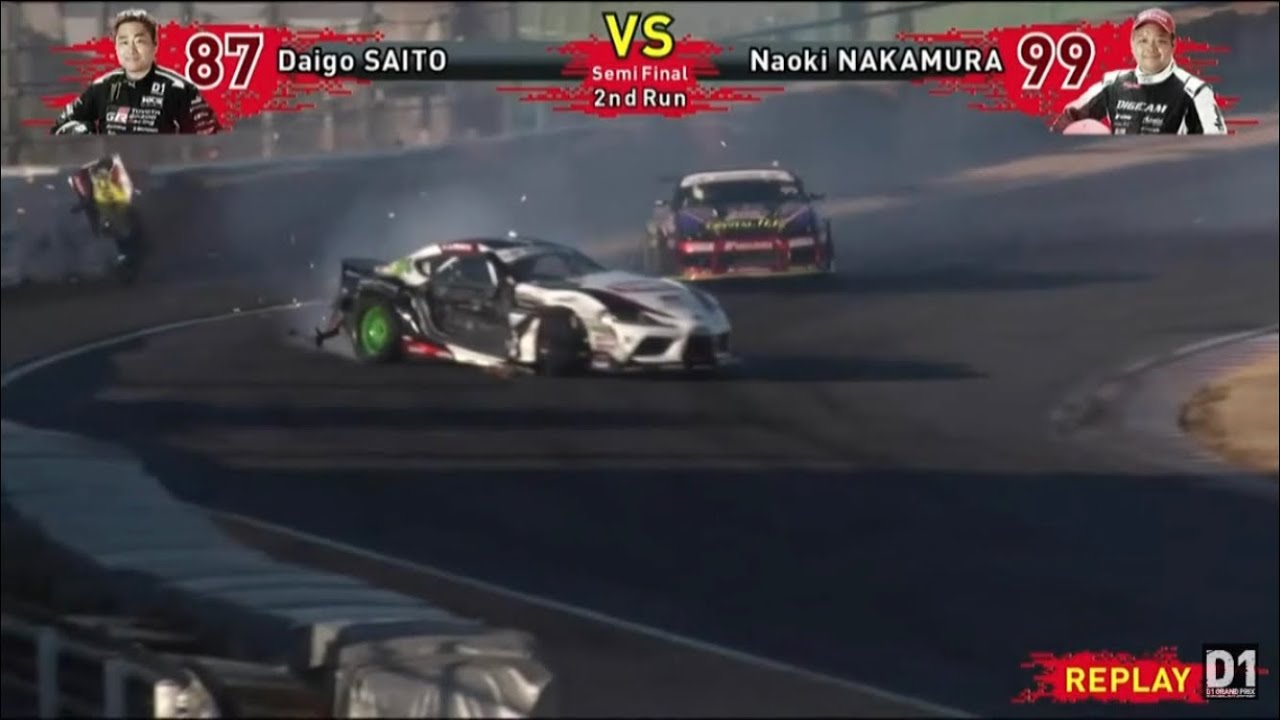 Naoki nakamura vs Daigo Saito d1 gp rd8 Tsukuba