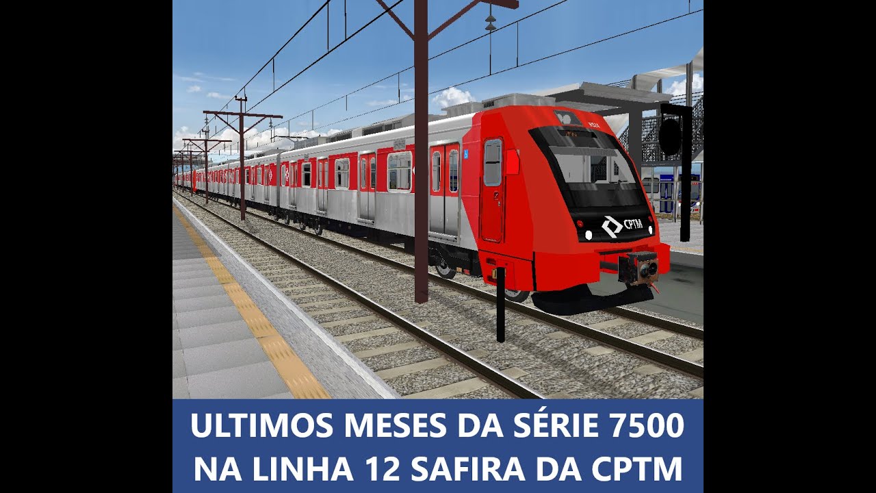 Compilado de vídeos da Série 7500 em seus últimos meses de operação na linha 12 safira (2024-2026)