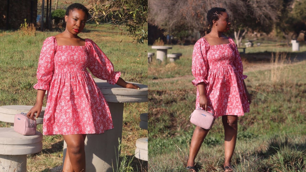 DIY Shirred Dress with Sleeves | South African YouTuber
