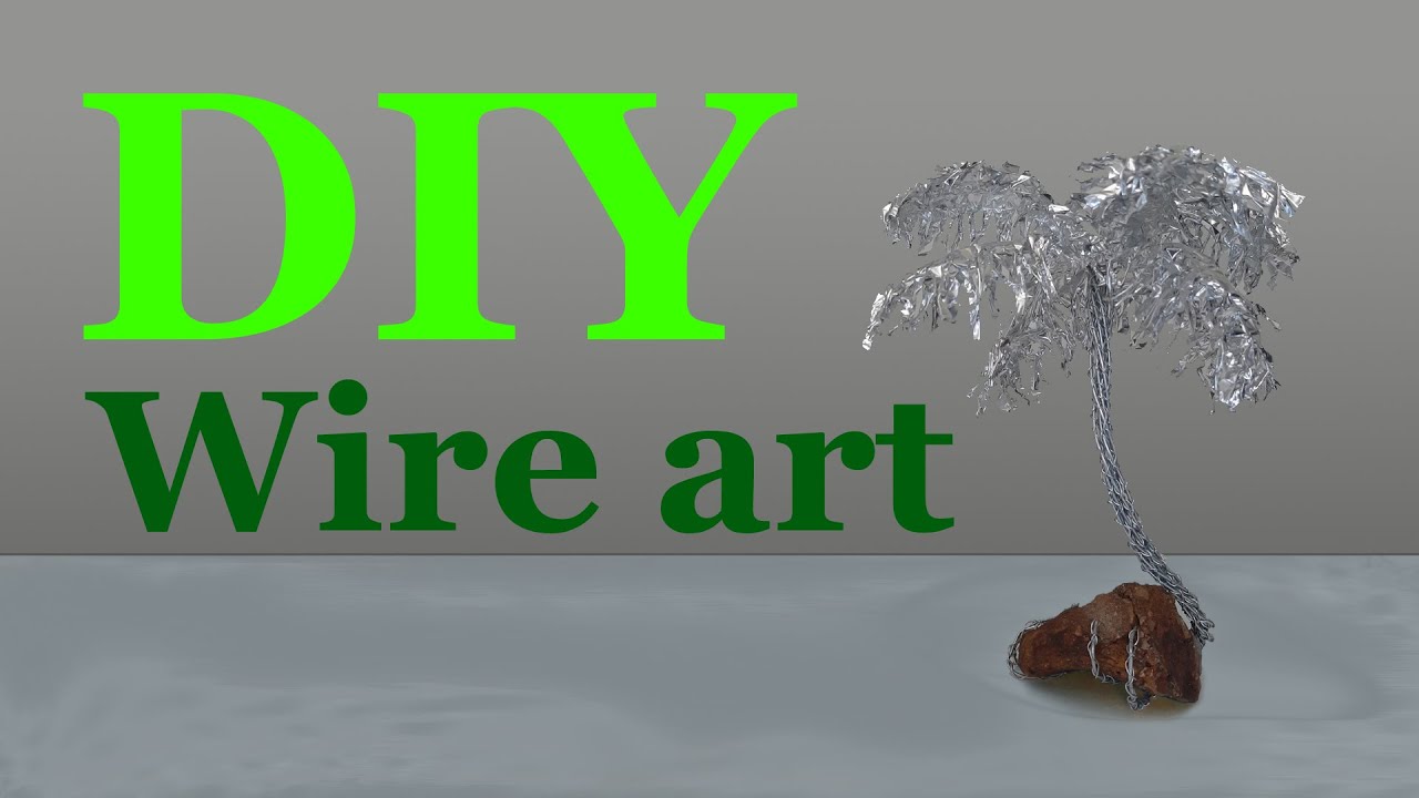 Palm tree tutorial - DIY Wire art project 4