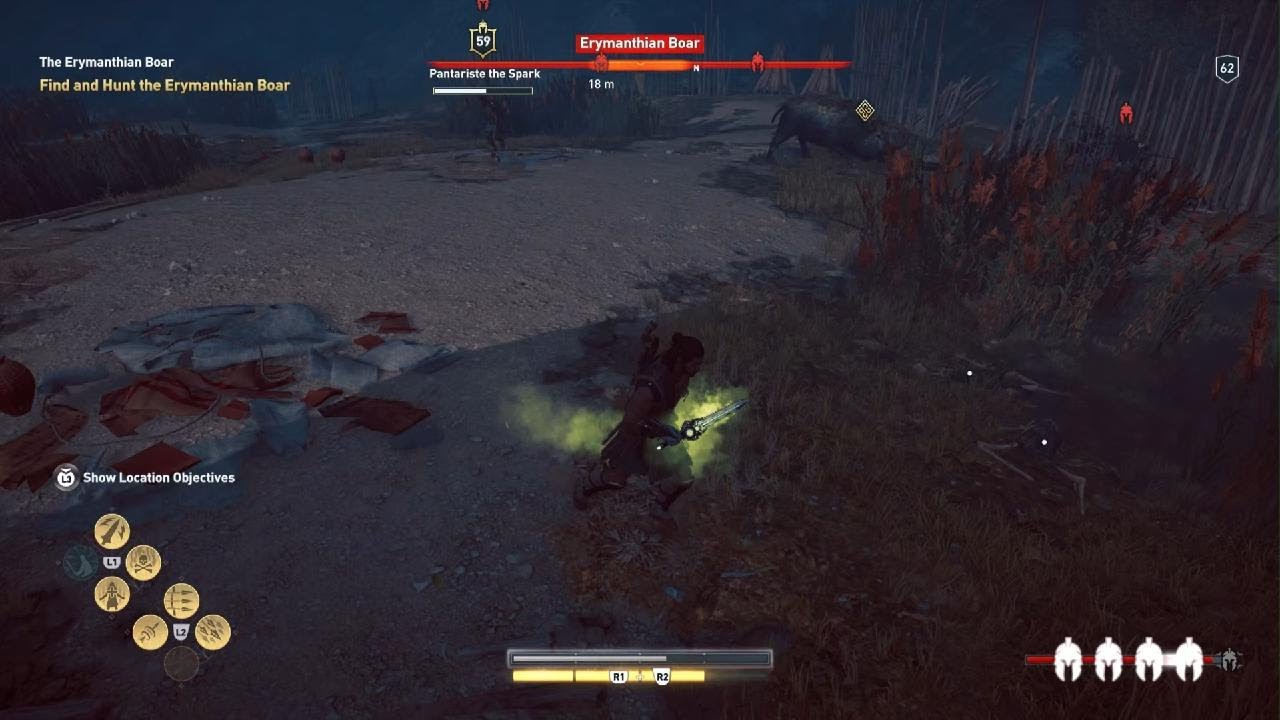 Easiest way to Kill Erymanthian Boar || AC Odyssey