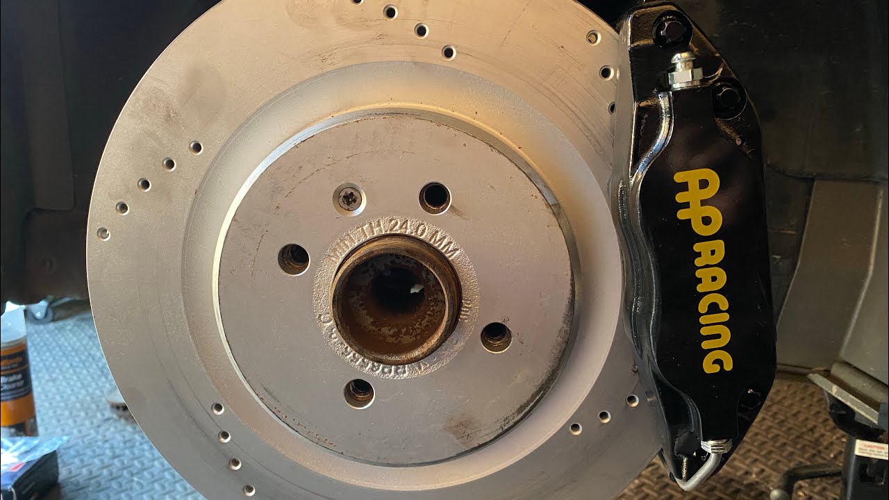 Lotus Elise S2 Big Brake Kit upgrade test fitting AP Racing 4 pot Calipers