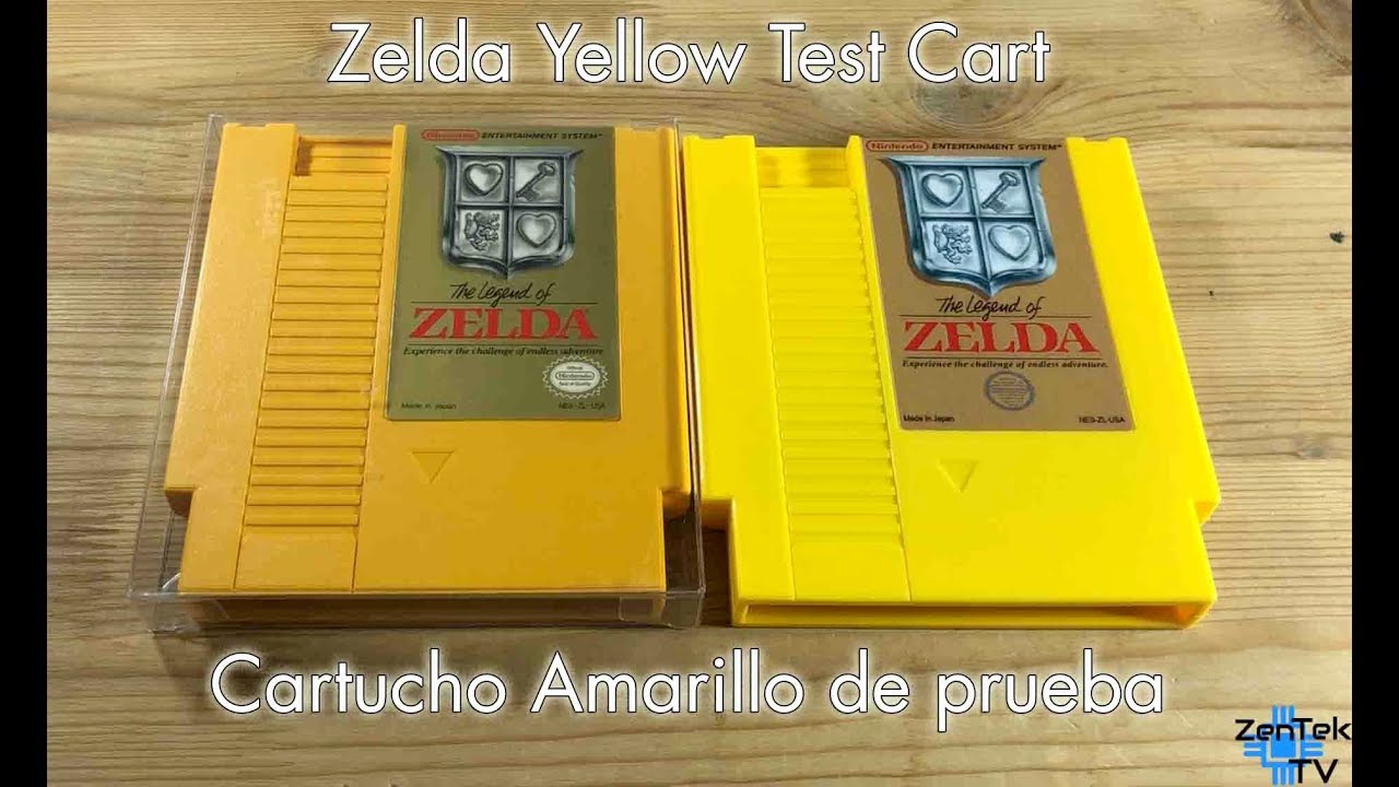 Zelda Yellow Test Cartridge Amarillo - Real VS Falso