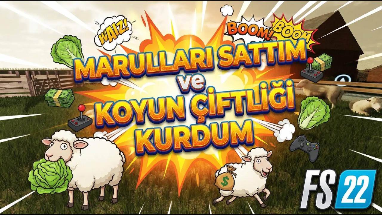 YENİ KOYUN ÇİFTLİĞİM HARİKAAA FS22 BÖLÜM24