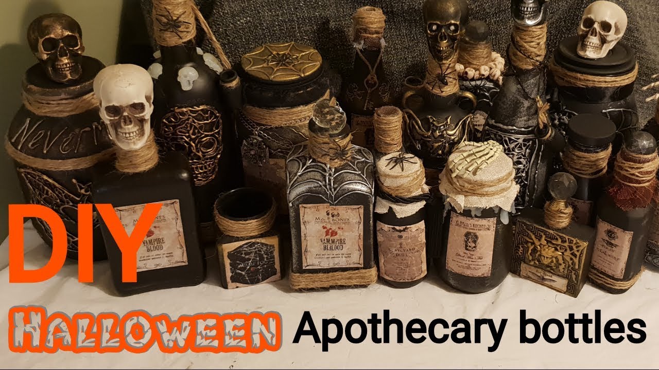 Halloween DIY Apothecary bottles 2018
