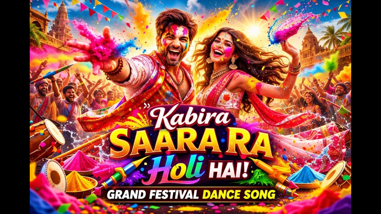 Kabira Saara Ra! 💥 Holi Hai 2026 | Grand Festival Dance Song | Rang Barse Vibe