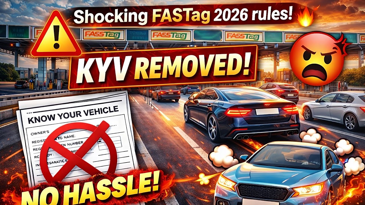 FASTag 2026 Rule Change &ndash; Huge Relief for Car Owners! KYV REMOVED 💥 #FasTag2026