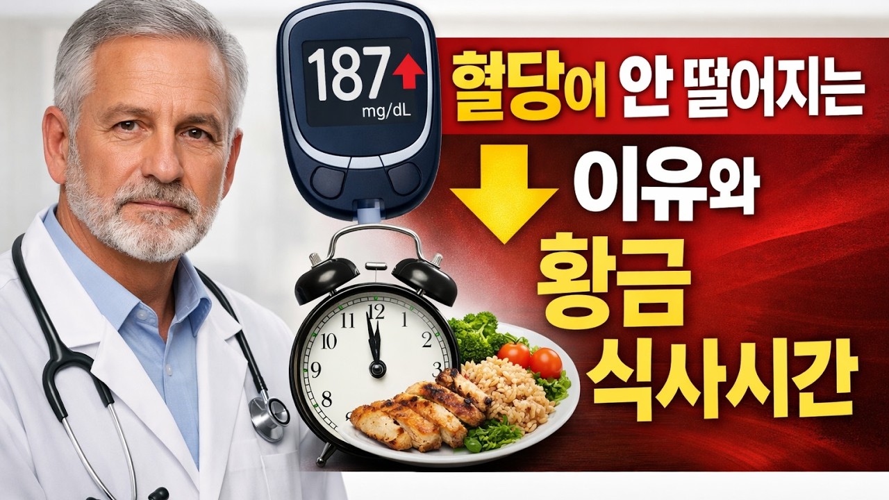 의사들도 쉬쉬하는 건강 비밀! 🤫 아무리 노력해도 혈당이 안 떨어지는 진짜 이유와, 혈당을 뚝 떨어뜨리는 황금 식사 시간을 지금 바로 확인해 보세요.