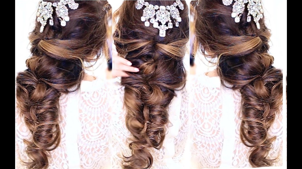 EASY CrissCross Half UPDO HAIRSTYLE 👸★ Wedding Homecoming Hairstyles | MakeupWearables