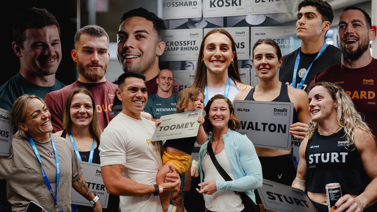 OUR CROSSFIT GAMES ATHLETE CHECK IN WAS INSANE...