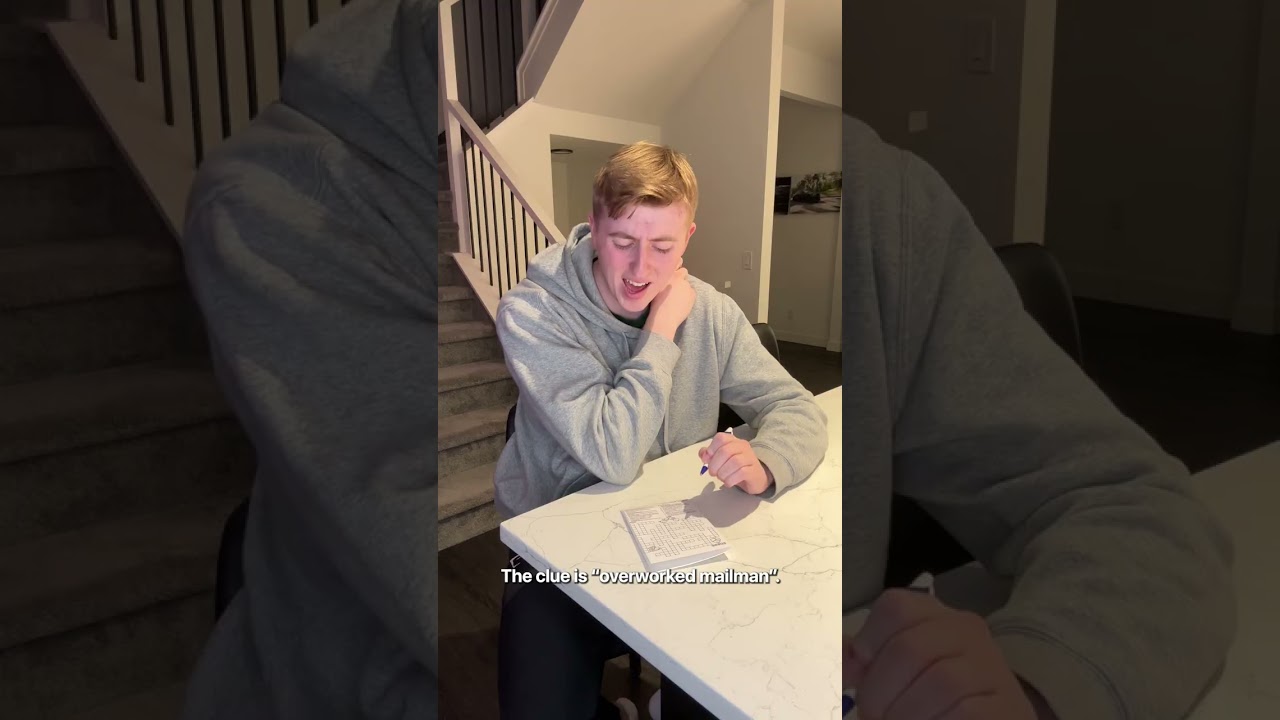 Boy Asks For Help With Crossword Puzzle #Shorts