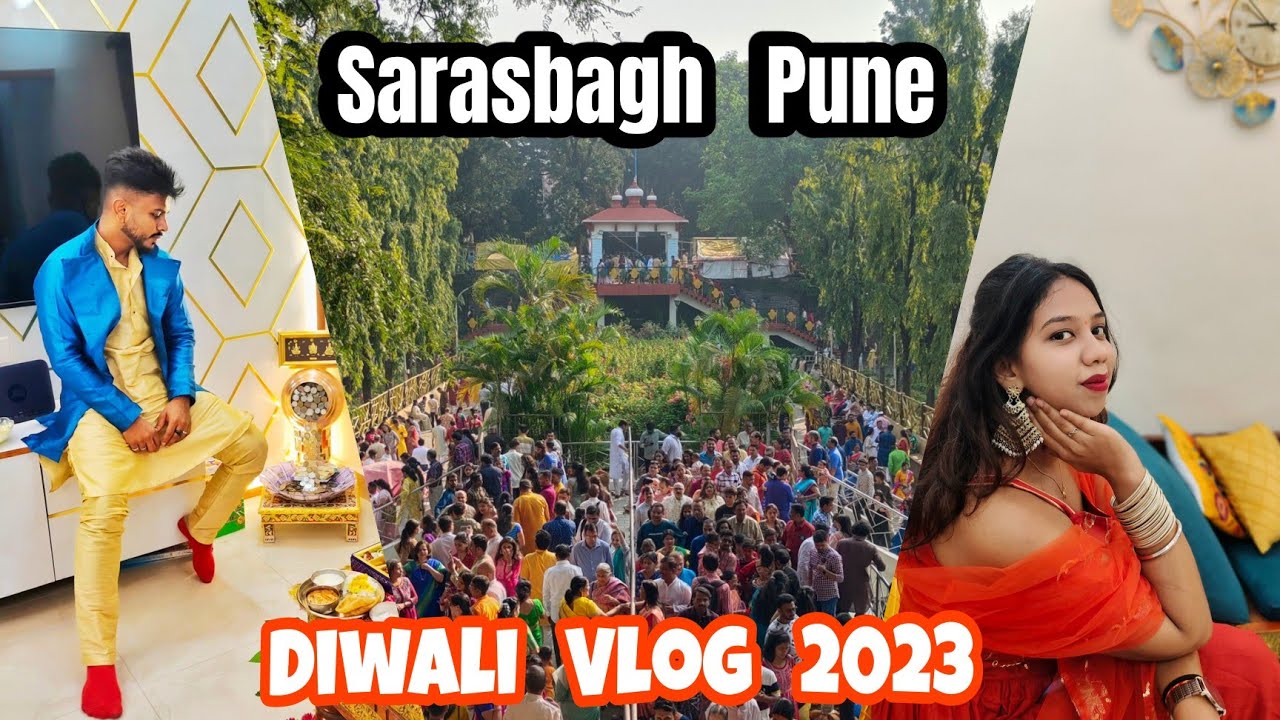 Saras bagh Pune Diwali Celebration 2023 | Diwali Vlog. Kshitij wadia Universe.