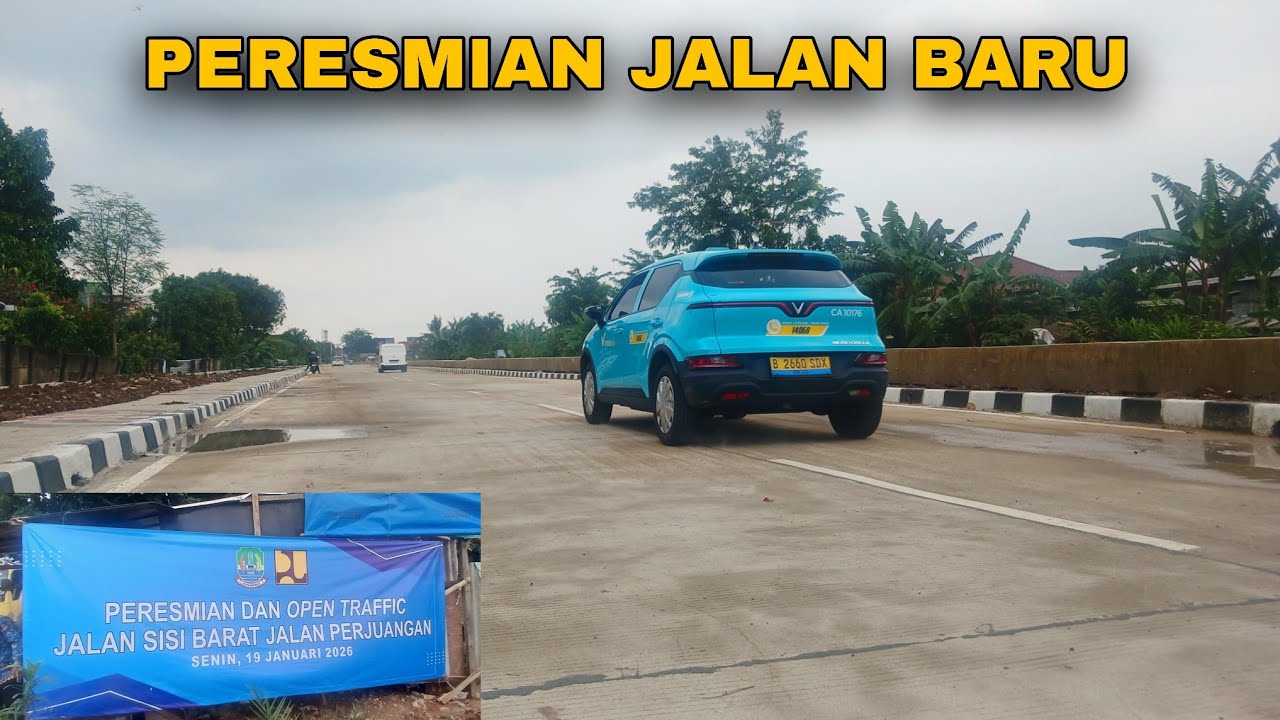 WALIKOTA BEKASI RESMIKAN JALAN BARU SISI BARAT PERJUANGAN TELUK PUCUNG #kdm #triadhianto 