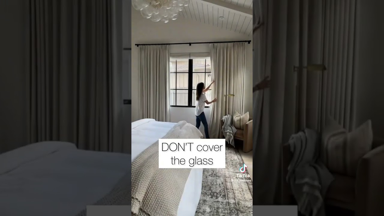 Tips to install your windows curtains #atx #renovation #diy #framelessshowerdoor