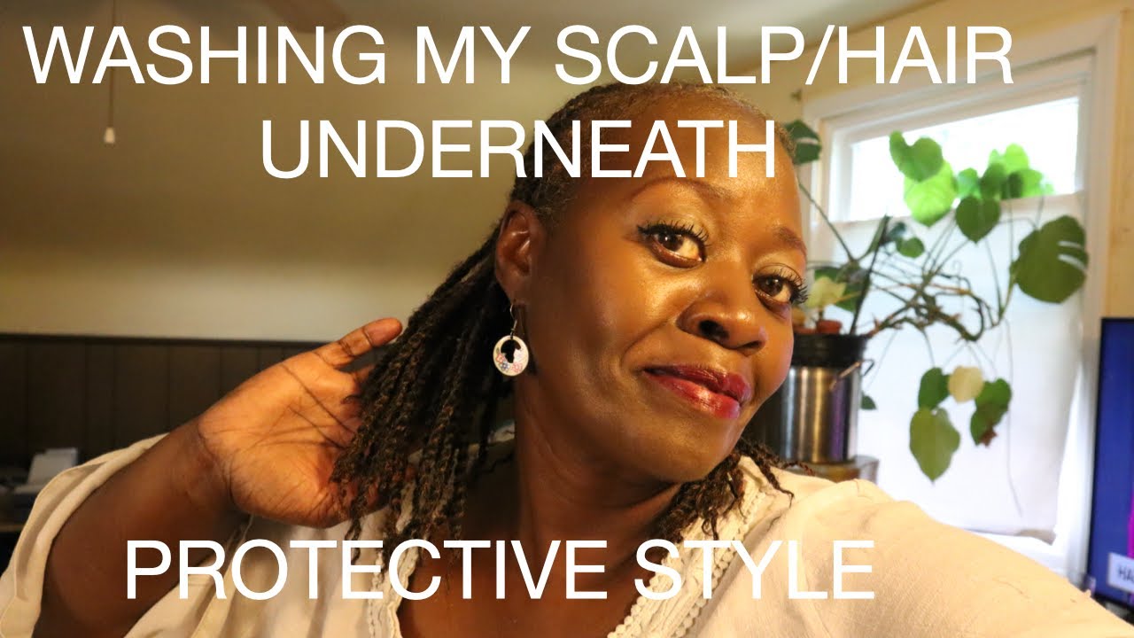 Protective STYLE Hair WASH DAY / DRY TO WET HERBAL SHAMPOO