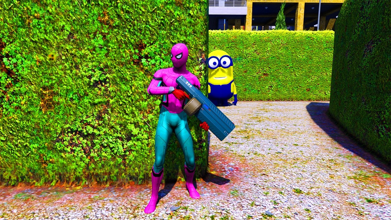 GTA 5: Funny Moments &ndash; Spiderman Vs Minions Ragdoll Fight!