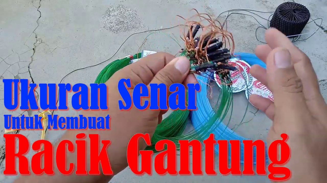 Ukuran Senar Untuk Membuat Racik Gantung Ruak Ruak/ Wak Wak/ Teruwok