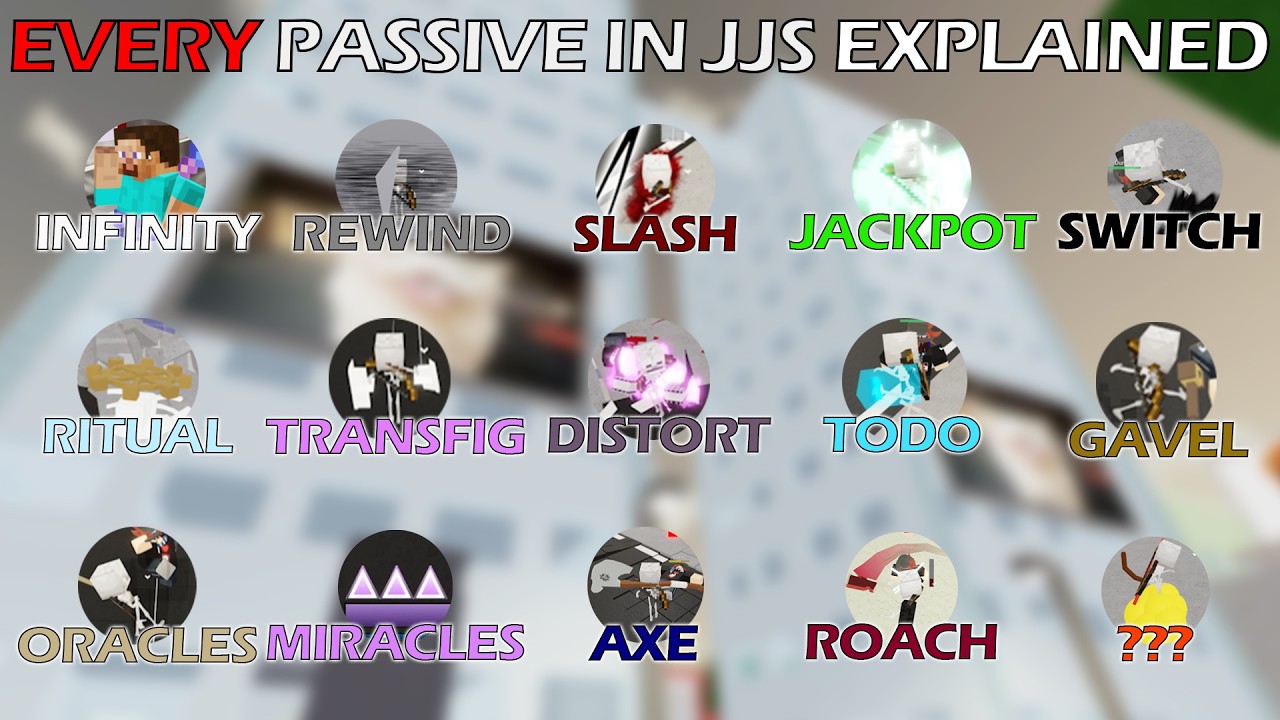Every PASSIVE in JJS EXPLAINED in 7 MINUTES