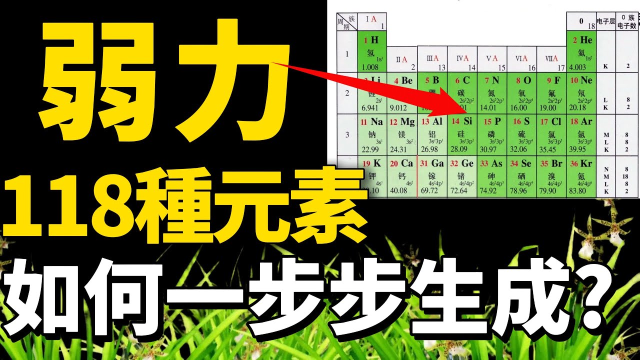 【第3集:弱力】宇宙里的118种元素，怎样一步步生成？石头怎么变黄金？宇宙里面，铁元素为什么如此多？