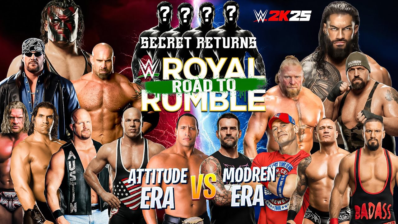 Royal Rumble 2026 Riyadh Season | Attitude Era vs Modern Era Battle - WWE 2K25