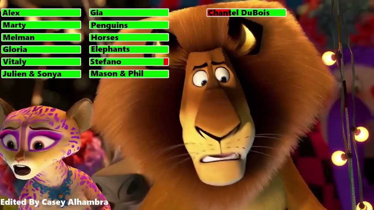 Madagascar 3: Europe's Most Wanted (2012) Final Battle with healthbars