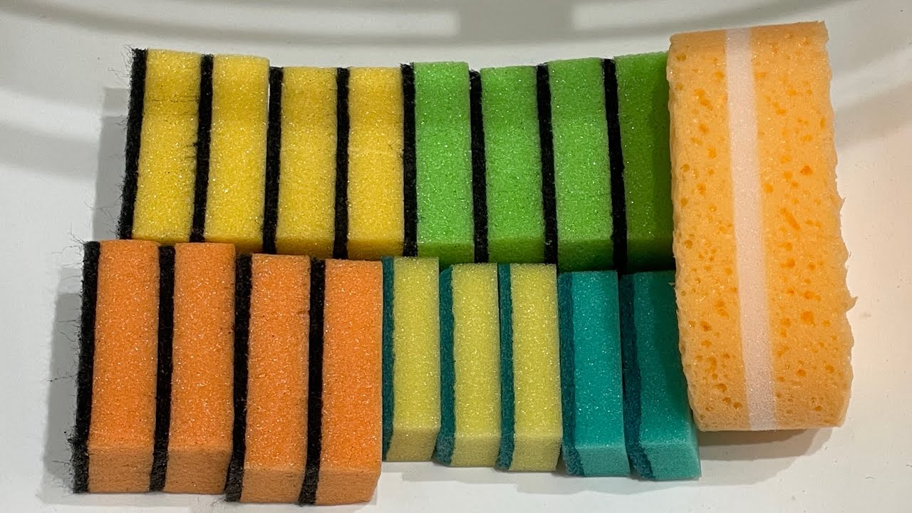 ASMR 200+ subs celebration 🎉 bulk sponge variety ripping dry/wet/soapy