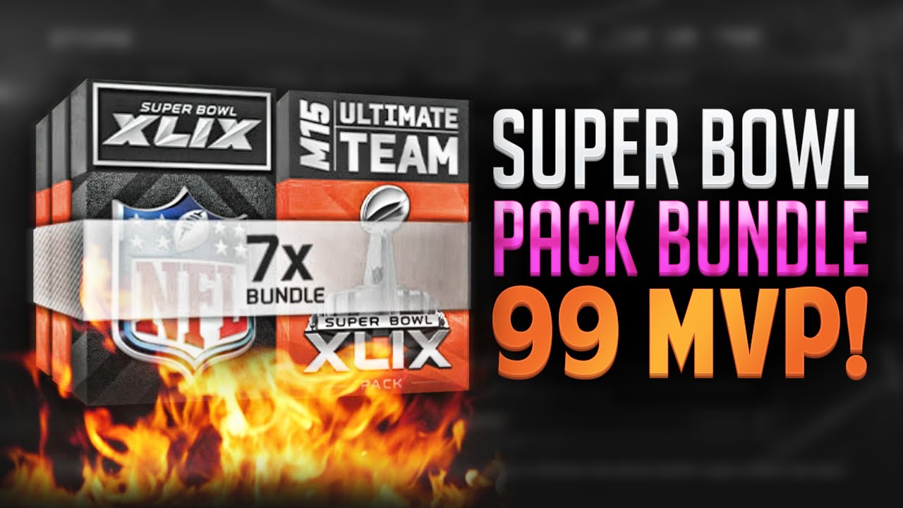Madden 15 Ultimate Team - SUPER BOWL PACK BUNDLE OPENING! 99 MVP CARD! MUT 15 PS4