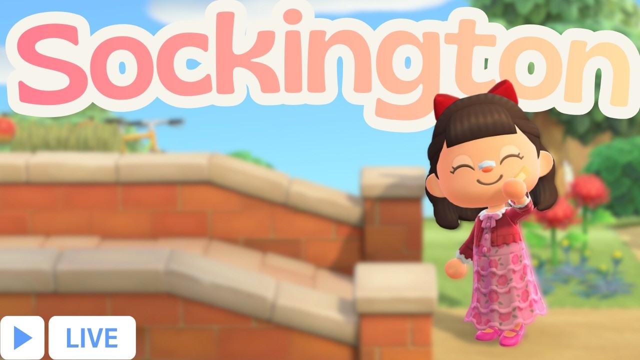 🔴 Back To Working On Sockington | ACNH | Animal Crossing