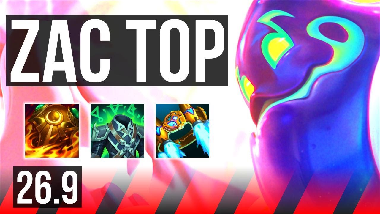 ZAC vs GAREN (TOP) | Good KDA: 4/1/12 | EUW Master | 26.9