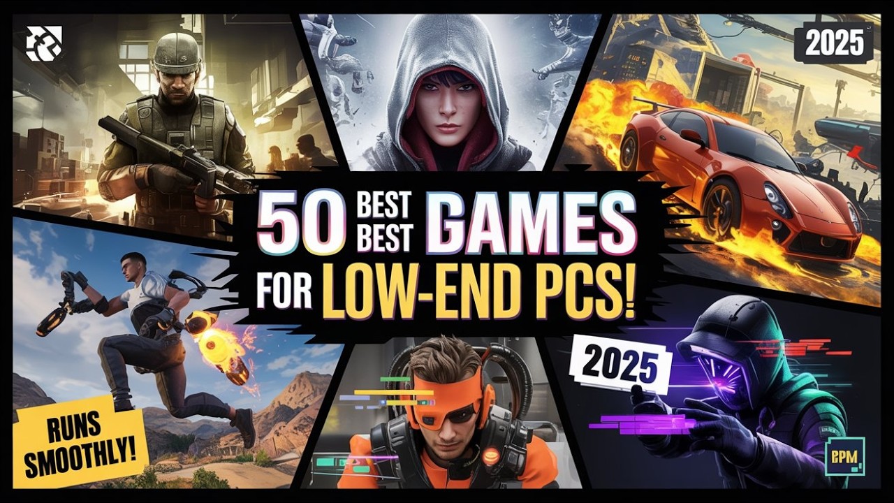 Top 50 Games For low end Pcs (Intel HD Graphics and 4GB RAM)