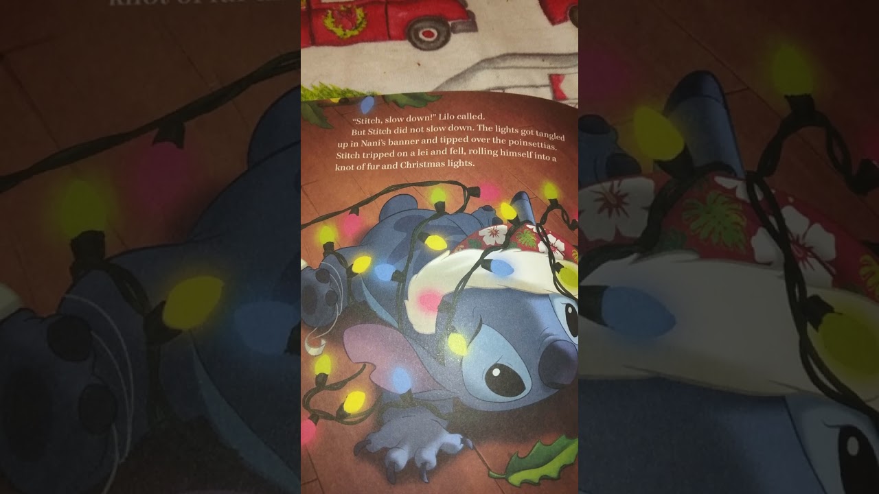 Holiday mischief with Stitch. Part one. Aunt Maggie's  story Time.