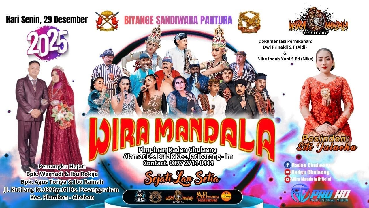 Live Sandiwara WIRA MANDALA | Pernikahan Dwi Prinaldi S.T  & Nike Indah Yuni S.Pd |#malam