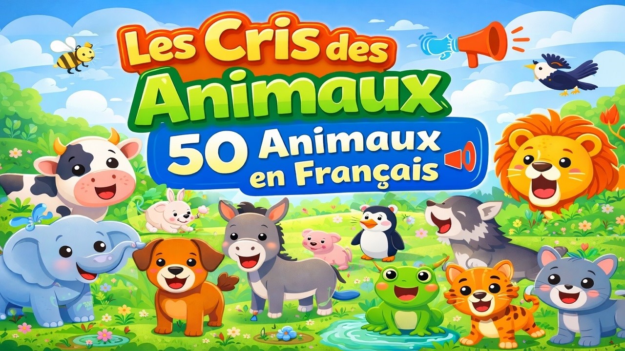 Les Cris des Animaux | 50 Animaux et Leurs Cris en Français