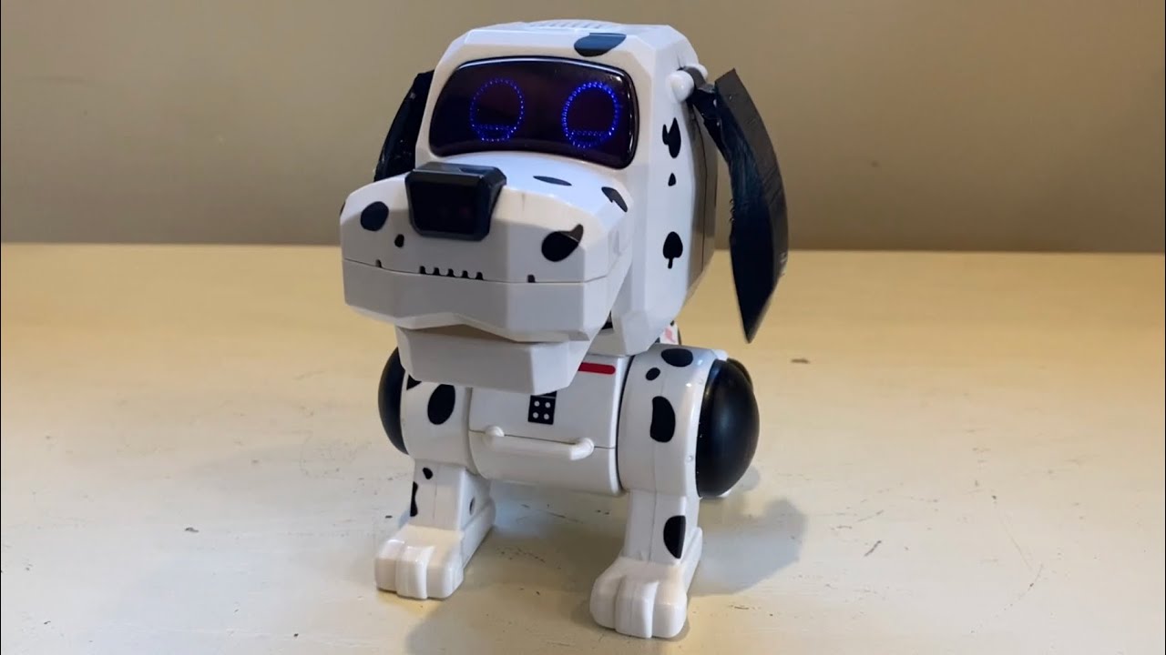 Tiger Electronics 2000 Robo-Chi Pets - Poo-Chi - 102 Dalmatians Domino (Custom Blue Eyes)