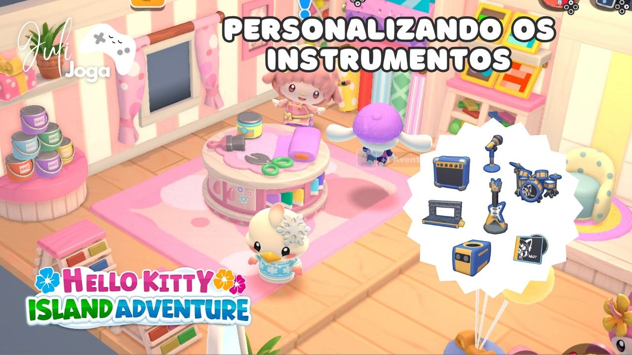 Grupo de Garagem - Personalizando o Palco da Retsuko | Hello Kitty Island Adventure PT-BR