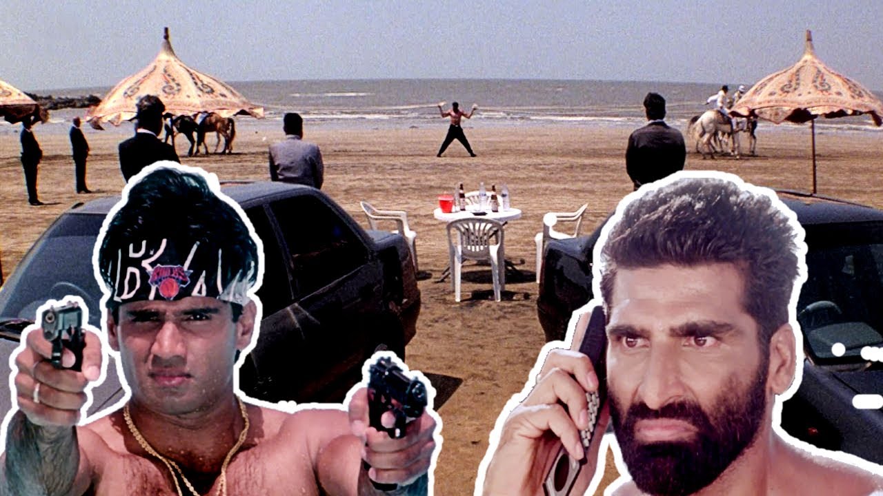 Suniel Shetty ने लिया अपने बाप की बेइज्जती का बदला | Sapoot 1996 | Akshay Kumar, Kadar Khan