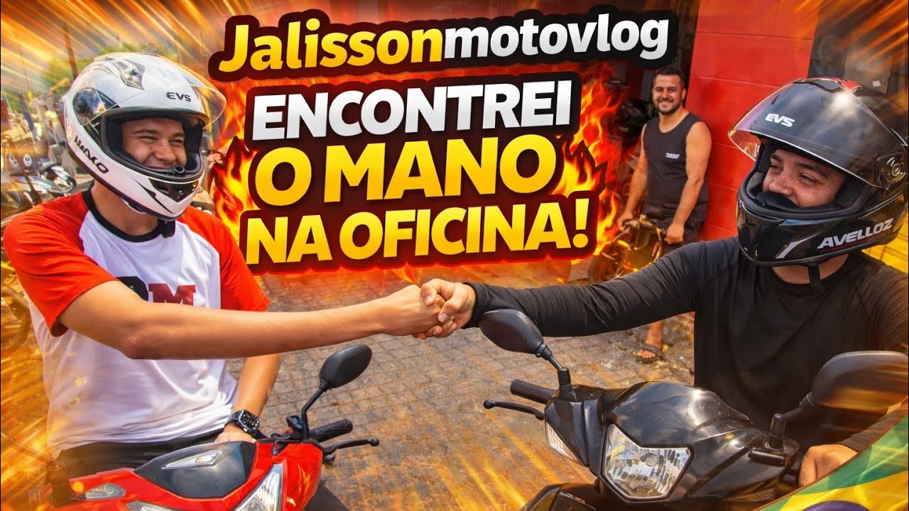 ENCONTREI O MANO NA OFICINA 😱🏍️ | DEU RUIM?